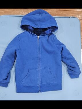 Lands End Kids Reversible sherpa hoodie size XS